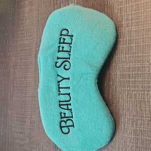 Super Soft Green Sleep Mask with Fun Slogan